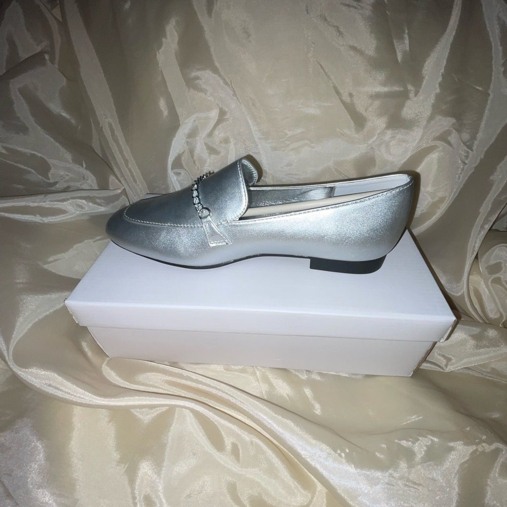 Elegant Silver Loafers